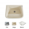 Pileta de lavadero MS 60 cm con fregadero gris