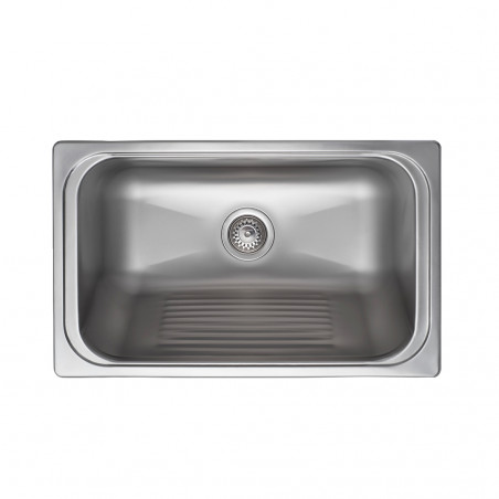Pileta lavadero acero 304 420LE 60 x 37 x 24cm