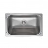 Pileta lavadero acero 304 420LE 60 x 37 x 24cm