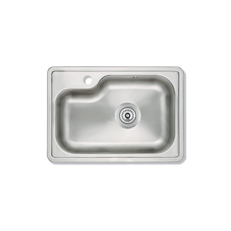 Pileta simple acero 304 801E 54 x 36 x 18cm