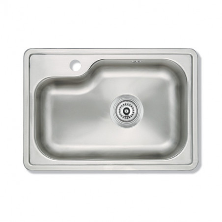 Pileta simple acero 304 801E 54 x 36 x 18cm