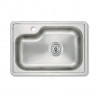 Pileta simple acero 304 801E 54 x 36 x 18cm
