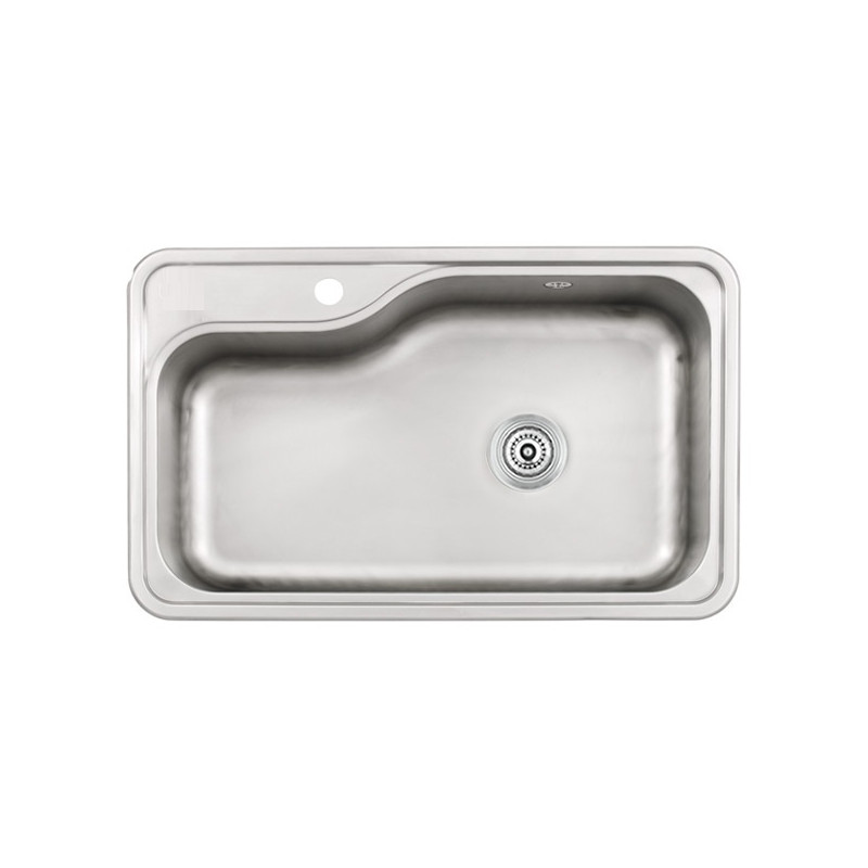 Pileta simple acero 304 802E 68 x 41 x 20cm