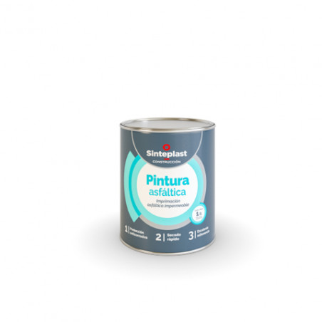 Pintura asfaltica base solvente 18lts Sinteplast