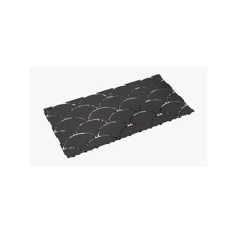 Placa acero inoxidable Trento black mate Indra