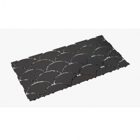 Placa acero inoxidable Trento black mate Indra
