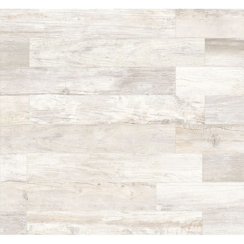 Porcelanato Antique Wood bianco 15 x 90cm 1ra calidad Ilva