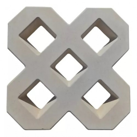 Bloque cemento para cesped Equis 35 x 35 cm