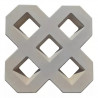 Bloque cemento para cesped Equis 35 x 35 cm