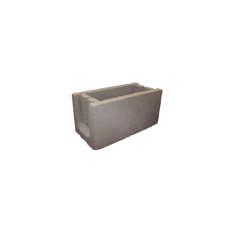 bloque liso U20 19 x 19 x 39 cm