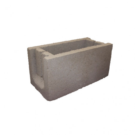 bloque liso U20 19 x 19 x 39 cm