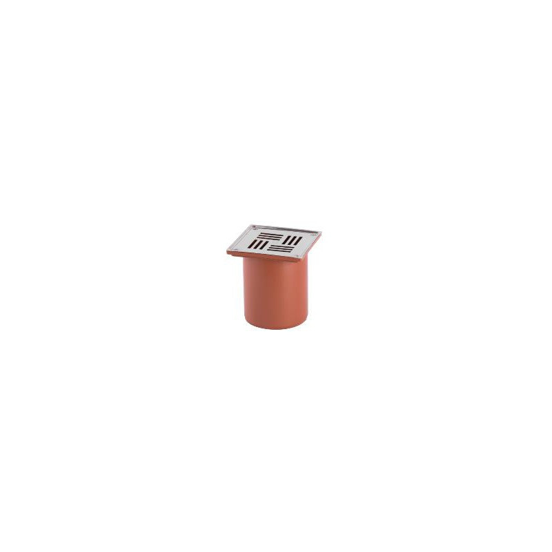 Porta rejilla 110mm 12 x 12 acero inoxidable Junta elastica