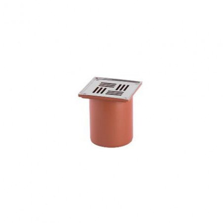 Porta rejilla 110mm 12 x 12 acero inoxidable Junta elastica