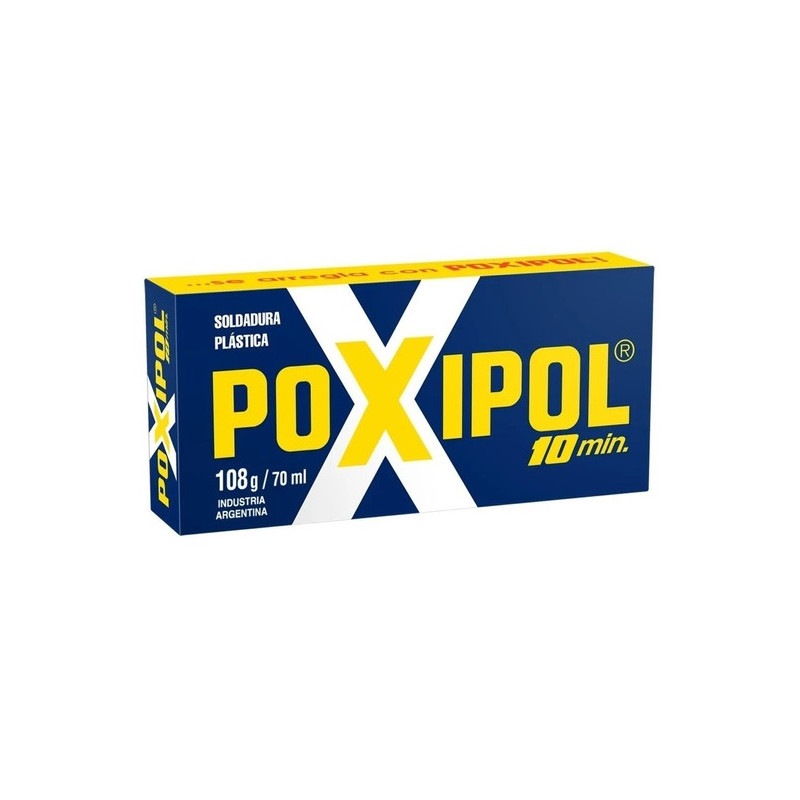 soldadura plastico poxipol 10 minutos metalico 108 grs