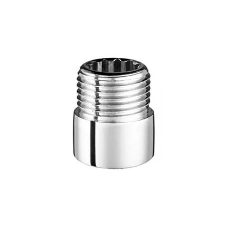 prolongacion cromada griferias 1/2" largo 1/2"