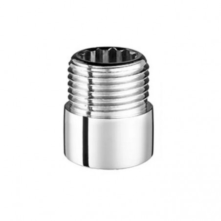 prolongacion cromada griferias 1/2" largo 1/2"