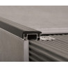 Protector de escalon aluminio y PVC 10 x 52mm negro Atrim