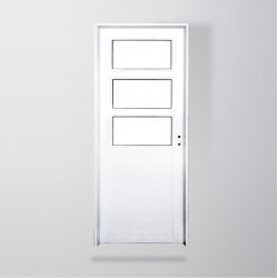 Puerta tubular 1/2 vidrio...