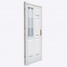 Puerta Americana reja lateral 80 cm blanca derecha Pavir