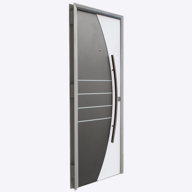 Puerta 79 champagne blanco 80 cm derecha Pavir