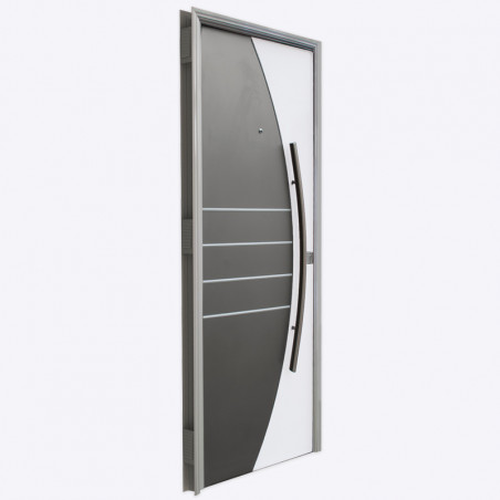 Puerta 79 champagne blanco 80 cm derecha Pavir