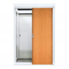 Puerta placa corrediza colgante Enchapada 90 Oblak