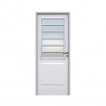 Puerta Florencia medio vidrio 80 cm blanca derecha Pavir