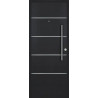 Puerta Futura 80 cm grafito derecha Pavir