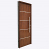 Puerta futura simil madera 80 cm caoba derecha Pavir