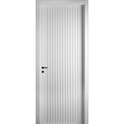 Puerta Gema R blanca marco...