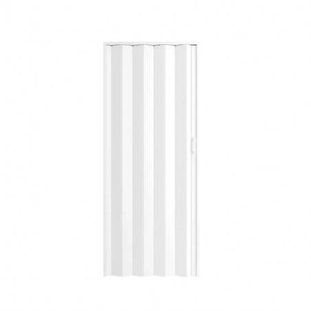 Puerta plegadiza PVC ciega blanca 80 x 200 cm.