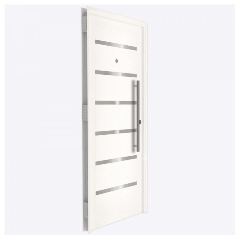 Puerta Verona 50 Triple contacto 80 cm blanca I Pavir