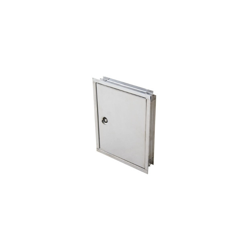 Puerta para llave de paso 15 x 20 cm acero inoxidable Dhinox