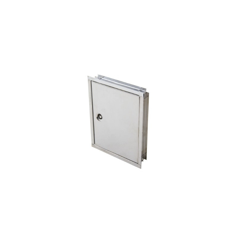 Puerta para llave de paso 20 x 25 cm acero inoxidable Dhinox