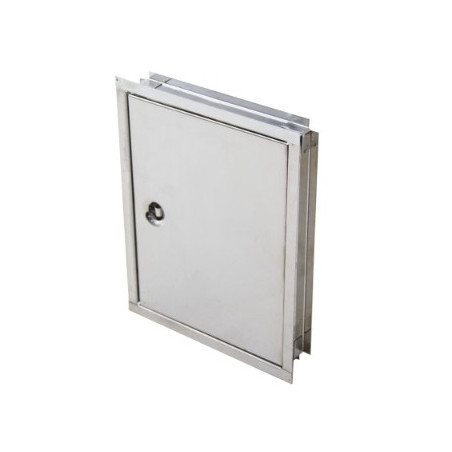 Puerta para llave de paso 20 x 25 cm acero inoxidable Dhinox