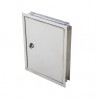 Puerta para llave de paso 20 x 25 cm acero inoxidable Dhinox