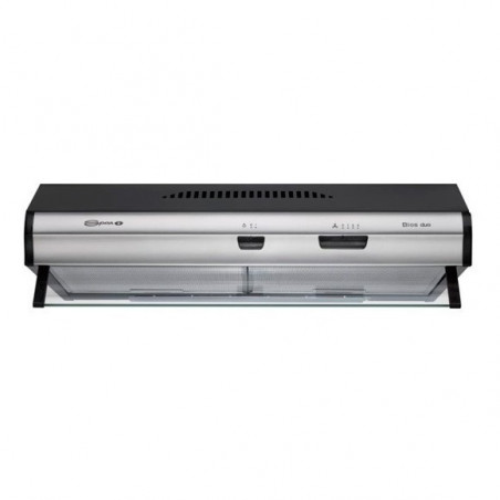Purificador Bios Duo 60cm negro con frente acero inoxidable Spar