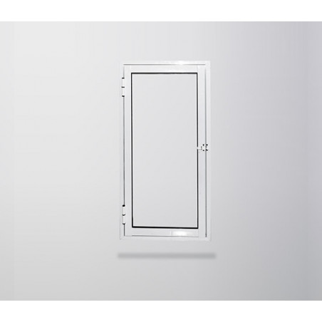 Raja lucera 50 x 100 cm vidrio entero aluminio blanco
