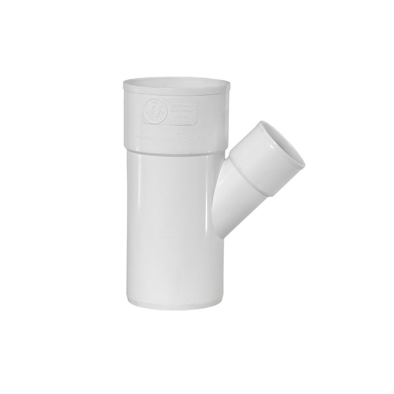 Ramal reduccion PVC 45º 110 a 63mm MH Nivel 1