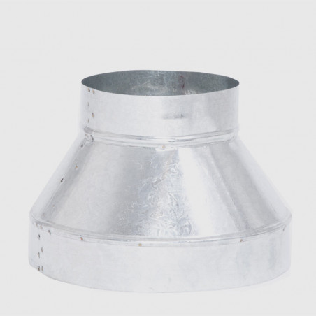 Reduccion galvanizada de 10" a 6" Tromen