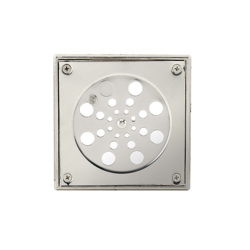 rejilla giratoria para piso 12 x 12cm acero inoxidable