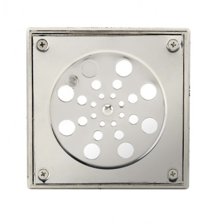 rejilla giratoria para piso 12 x 12cm acero inoxidable