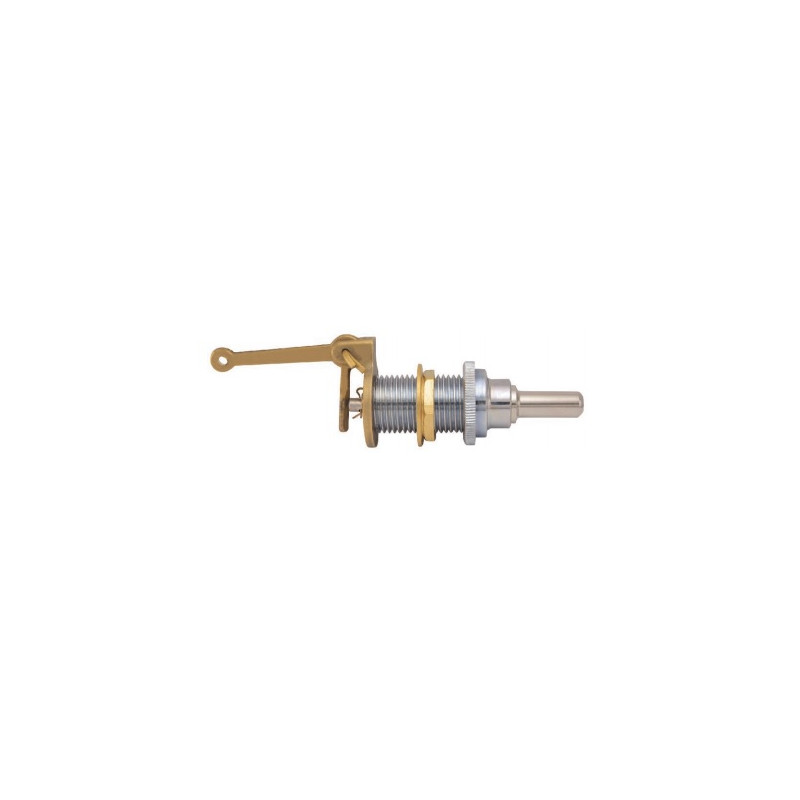 Boton de bronce cromada para descarga deposito empotrado