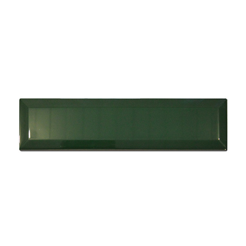 Caja revestimiento Subway biselada verde ingles 7.5 x 30 cm