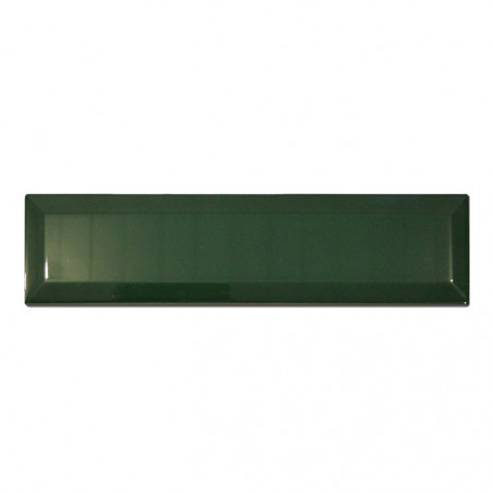 Caja revestimiento Subway biselada verde ingles 7.5 x 30 cm