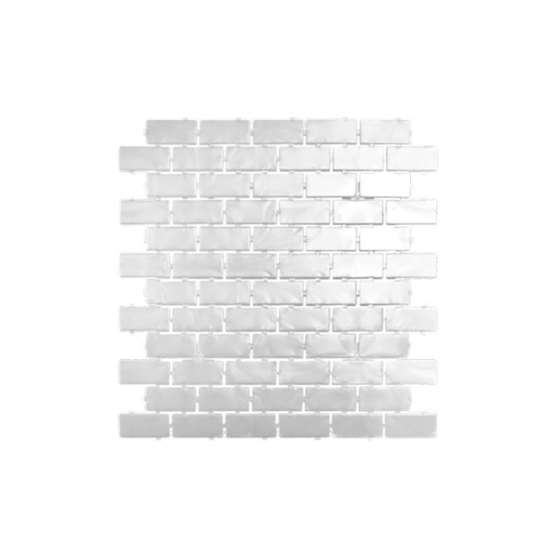 Plancha revestimiento Brick blanco perlado Venetile