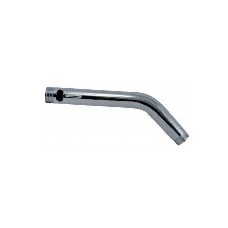 Brazo plastico cromado para lluvia