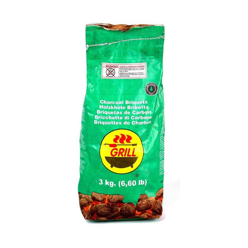 Briquetas de carbón 3kg
