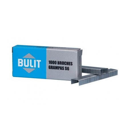 Caja de 1000 broches grampas 6mm Bulit