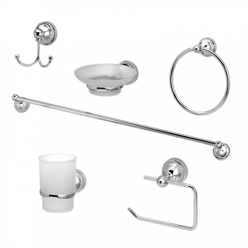 juego de accesorios para baño Linea 8000 6 piezas Peirano